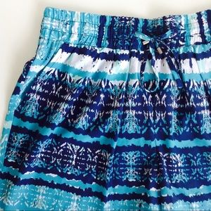 | hold for Jordan | tribal print parachute shorts