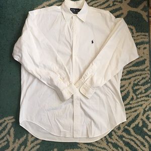 Ralph Lauren White Button Down Men's Large