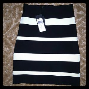 BCBG Max Azria signature high waisted banded skirt