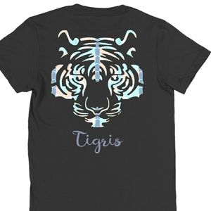 chevron print short sleeve tee