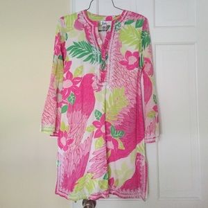Lilly Pulitzer Parrot Caftan Tunic, size small