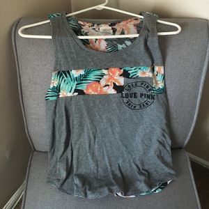 Pink muscle tank top