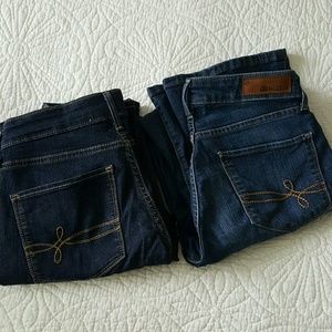 2 pair of Denizen Bootcut Jean's by Levi