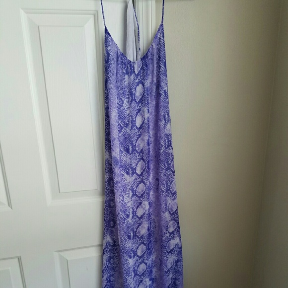 Purple boutique snakeskin maxi