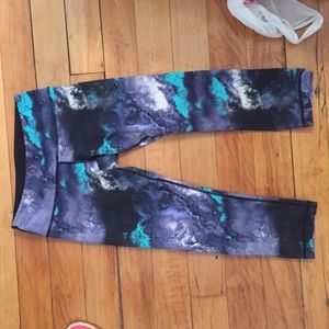 Lululemon wunder under galaxy print leggings
