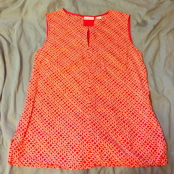 Liz Claiborne linen sleeveless top