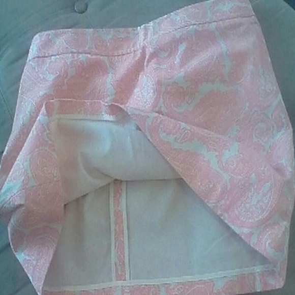 J.CREW PINK PAISLEY SKIRT COTTON SIZE 8 - Picture 4 of 4