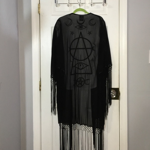 UNIF sheer black shawl