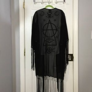 UNIF sheer black shawl