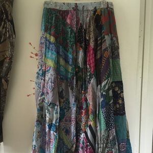 Flowy, printed maxi skirt from New Orleans!