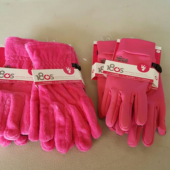 4 pairs of 18os alltouch pink gloves