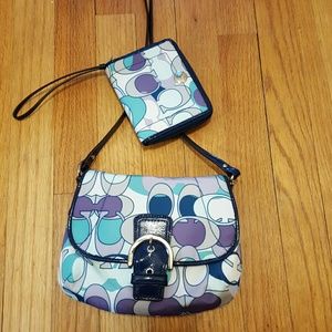 NWOT Coach Crossbody & Wristlet