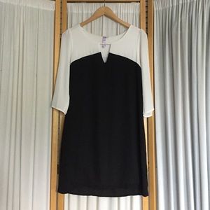 Black and white shift dress Black and white shift dress