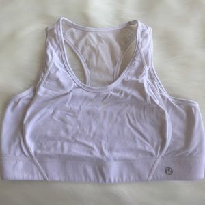 Lululemon white sports bra