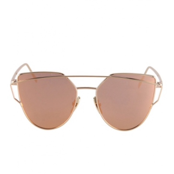 ROSE GOLD AVIATOR SUNGLASSES - Picture 3 of 4