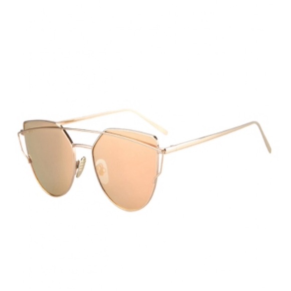 ROSE GOLD AVIATOR SUNGLASSES - Picture 4 of 4