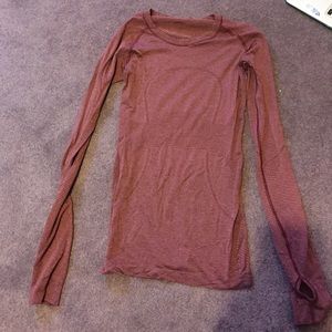 Lulu lemon long sleeve maroon top