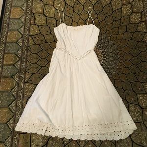 Diane Von Furstenberg white cotton sundress