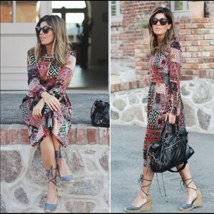 Zara Patchwork Bohemian dress