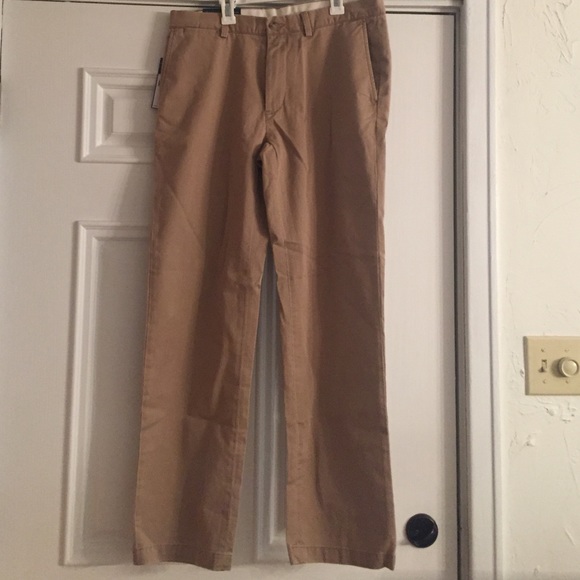 Men's Classic Fit Polo Khaki Pants