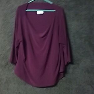 RED WORTHINGTON WOMAN BLOUSE IN 3X