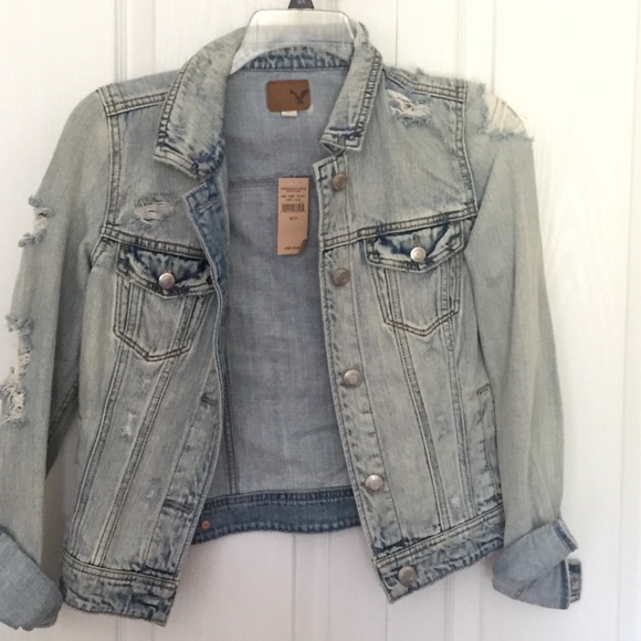 Distressed denim jacket!