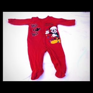 Disney Mickey Mouse "My First Christmas" - Sz 6 mo