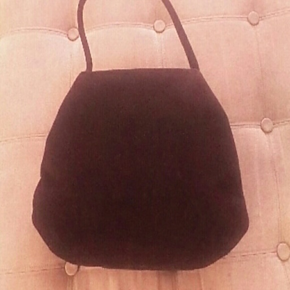 KORET NUESTETERS KID BROWN SUEDE HANDBAG VINTAGE - Picture 3 of 4