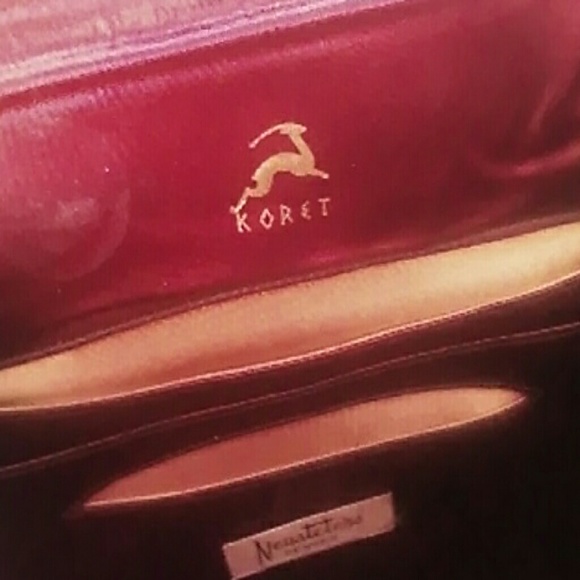 KORET NUESTETERS KID BROWN SUEDE HANDBAG VINTAGE - Picture 4 of 4