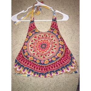 Crop top halter