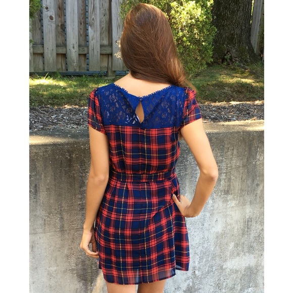 Casual Plaid Shift Dress - Picture 3 of 4