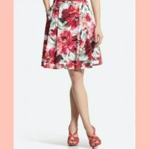 Floral Print Full Skirt