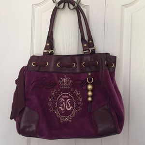 Purple velour juicy couture purse!