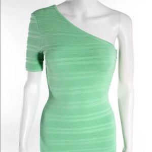 Ronny kobo bandage mint green dress