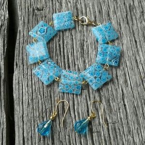Bracelet and earring set