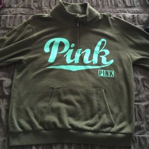 Victoria Secret PINK Quarter Zip Sweater