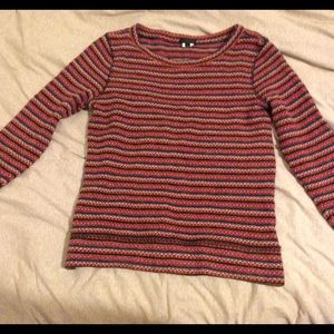 J.crew striped thick sweater