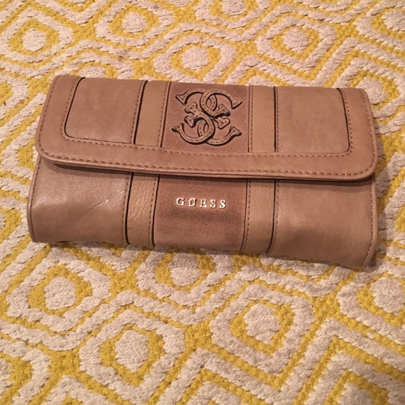 Guess Handbags - Large tan Guess wallet