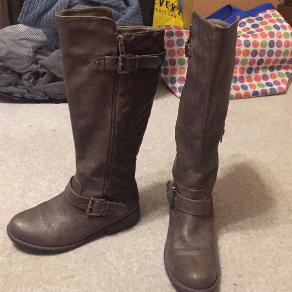 Dark Gray Tall boots
