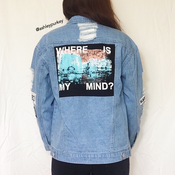 UNIF Jackets & Blazers - where is my mind oversized distressed jean jacket