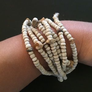 Multi strand beaded bracelet