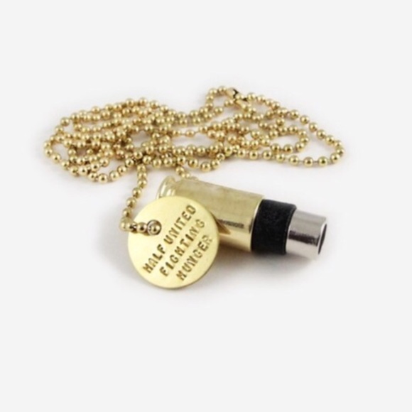 LAST 1 Half United Fighting Hunger Bullet Necklace - Picture 4 of 4