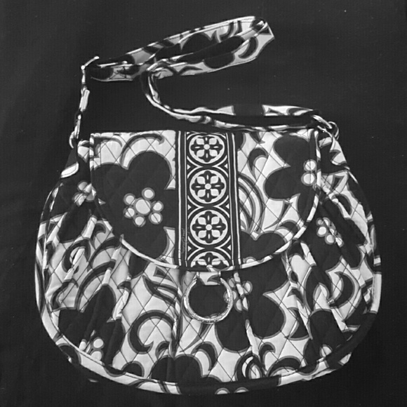 Vera Bradley purse black and white floral