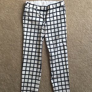 J. Crew checkered ankle pants