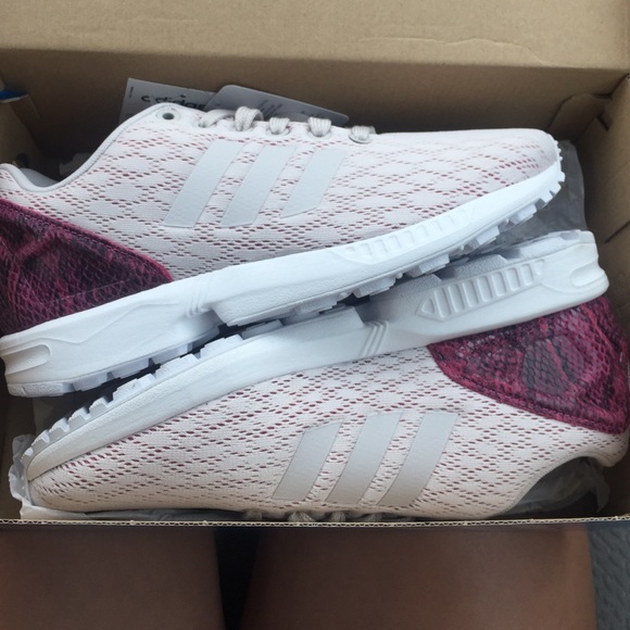 Women's Adidas zx flux sneakers pearl