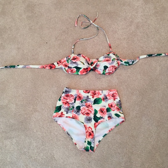 Gorgeous floral High waisted bikini