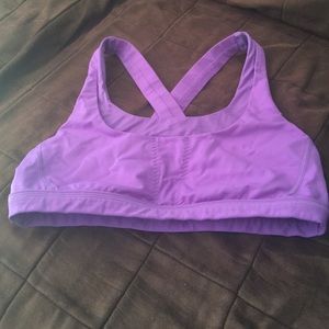Lululemon purple Stuff Your Bra size 10