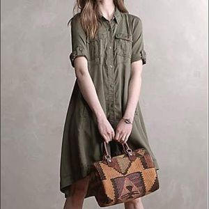 Anthropologie Holding Horse Military Swing Dress