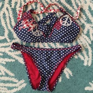 Lucky Brand Patriotic Bikini size Large
