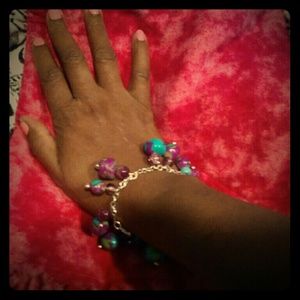 Matching polymer charm bracelet, anklet, necklace